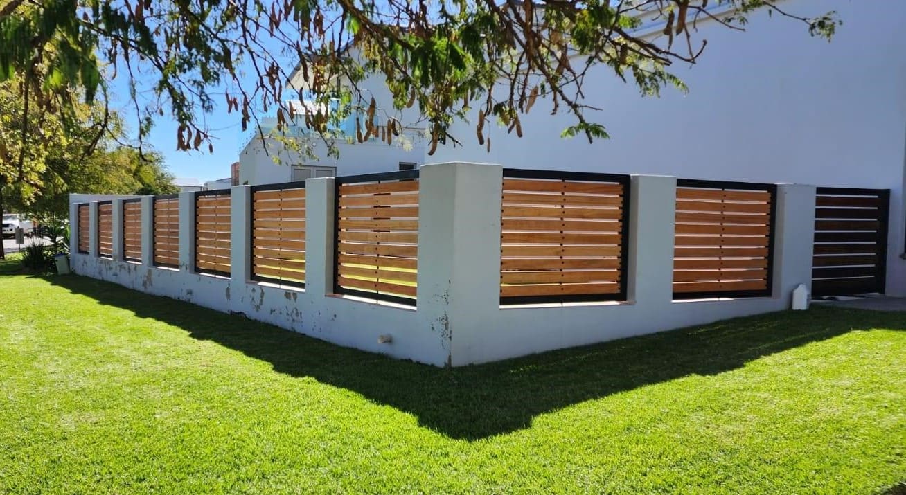 Wooden fencing design for home in JHB