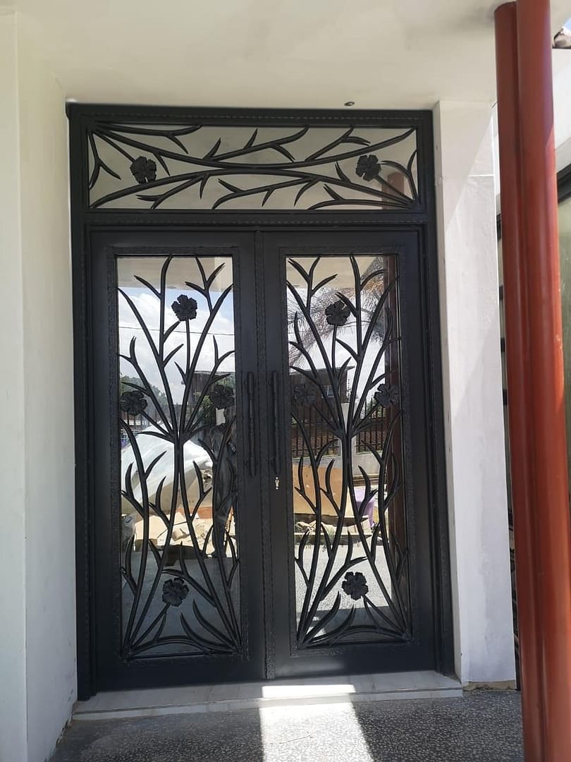 WROUGHT IRON GLASS DOORS IN Kempton Park