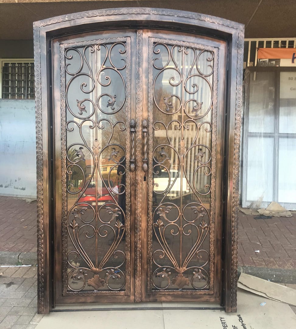 Wrought Iron Glass Doors in jhb